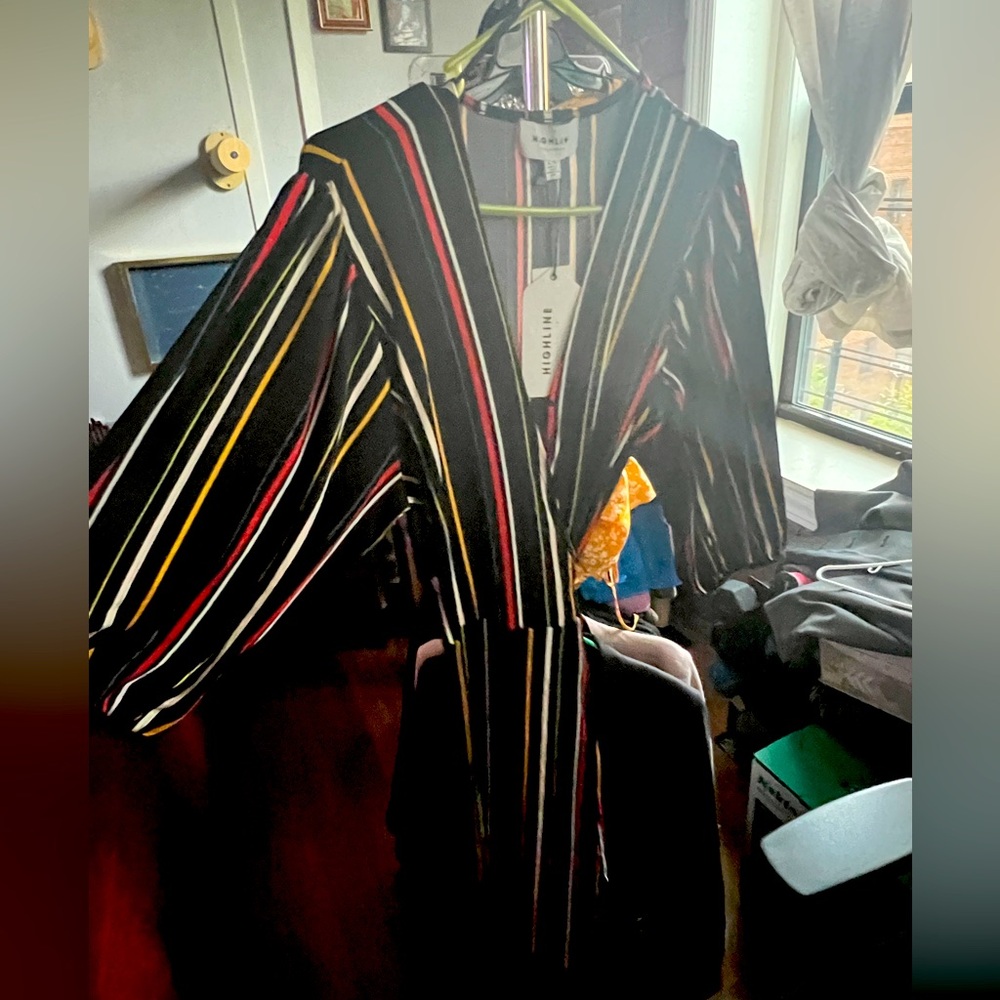 High line 3/4 sleeve wrap dress. Brand new. Size XL